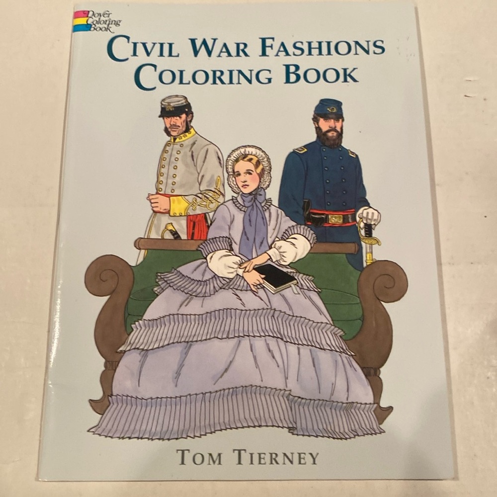 NWT “Civil War Fashions Coloring Book,” softcover